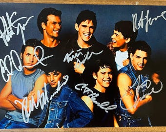 The Outsiders Complete Cast Signed Autographed 8x12 Inch Photo + COA