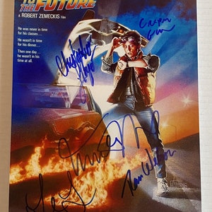 Back to the Future cast signed autographed 8x12 inch photo + COA