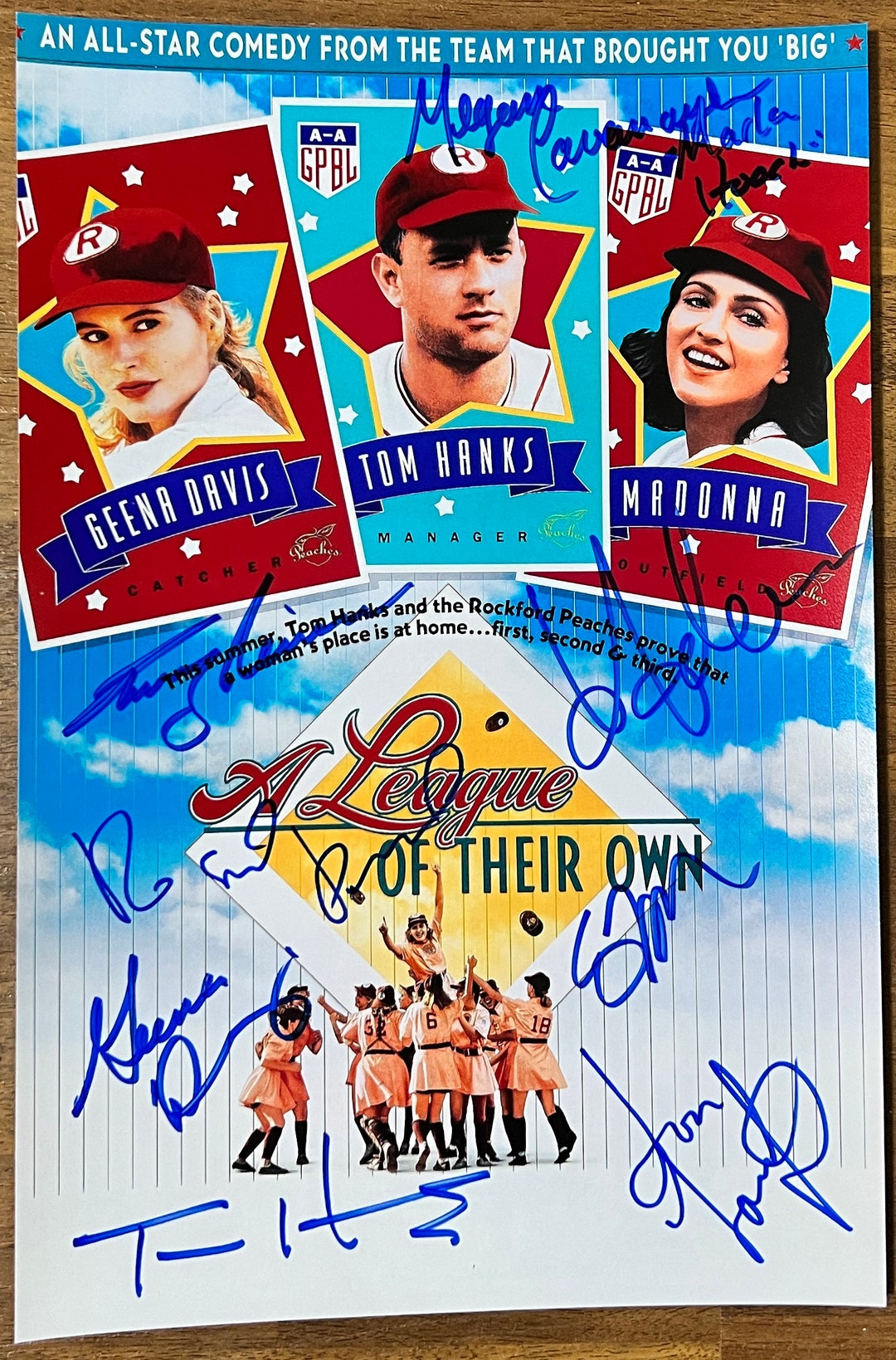 A League of Their Own Cast Signed Autographed 8x12 Inch Photo COA - Etsy