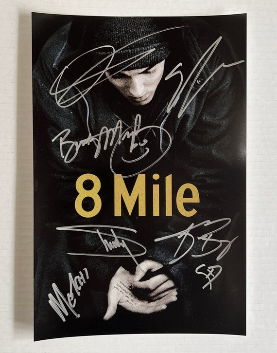 8 Mile Cast Signed Autographed 8x12 Photo Eminem Slim Shady