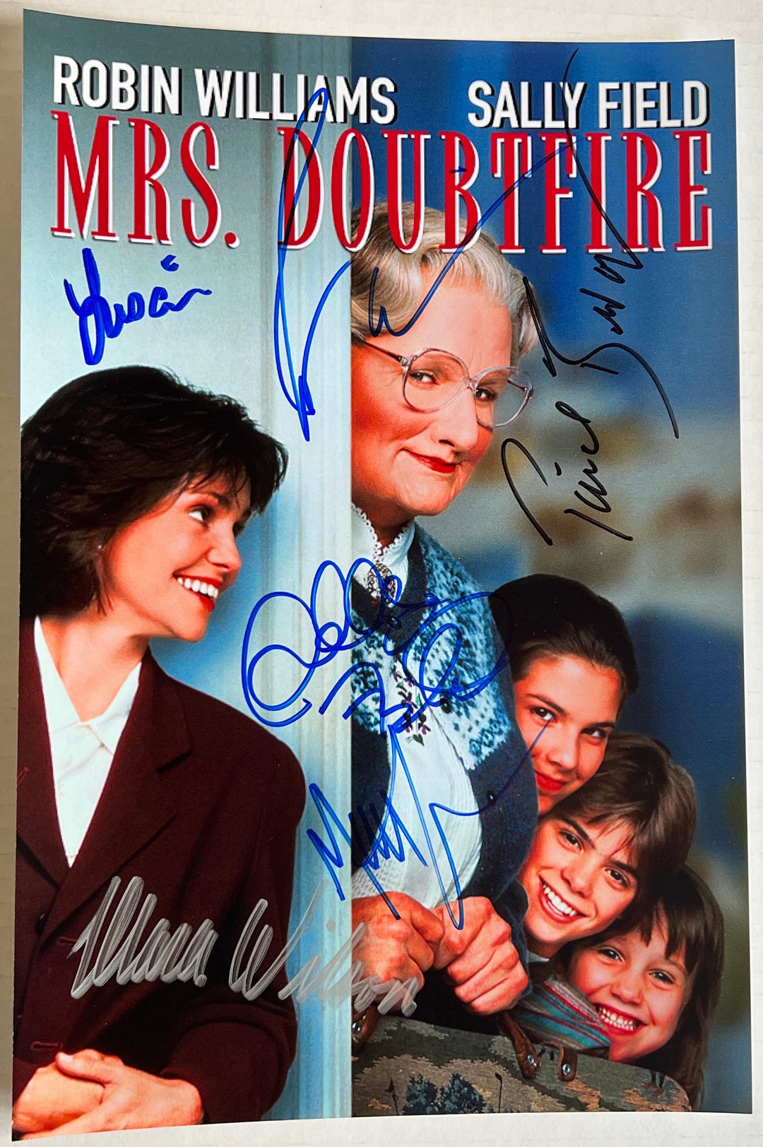 Mrs. Doubtfire Full Cast Signed Autographed 8x12 Inch Photo + COA - Etsy
