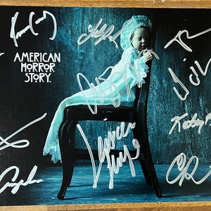 American Horror Story full cast signed autographed 8x12 inch photo + COA