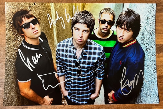 OASIS Full Band Signed Autographed 8x12 Inch Photo + COA - Etsy
