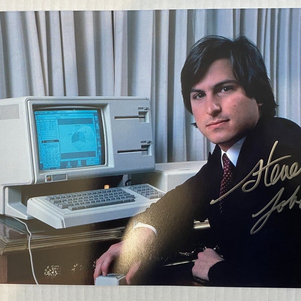 Steve Jobs signed autographed 8x12 photo photograph APPLE CEO autographs