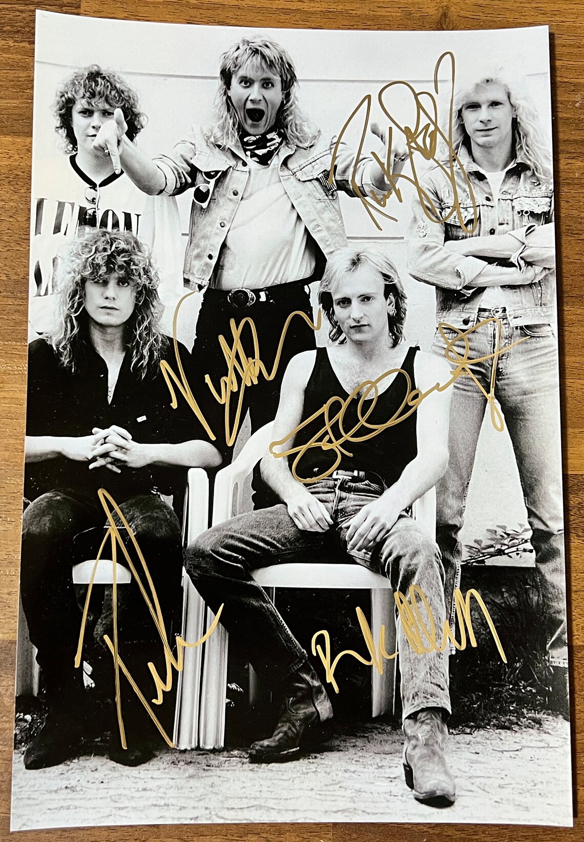 Def Leppard Full Band Signed Autographed 8x12 Inch Photo + COA - Etsy