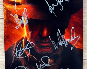 Indiana Jones and the Dial of Destiny cast signed autographed 8x12 inch photo + COA