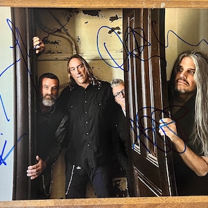TOOL full band signed autographed 8x12 inch photo + COA