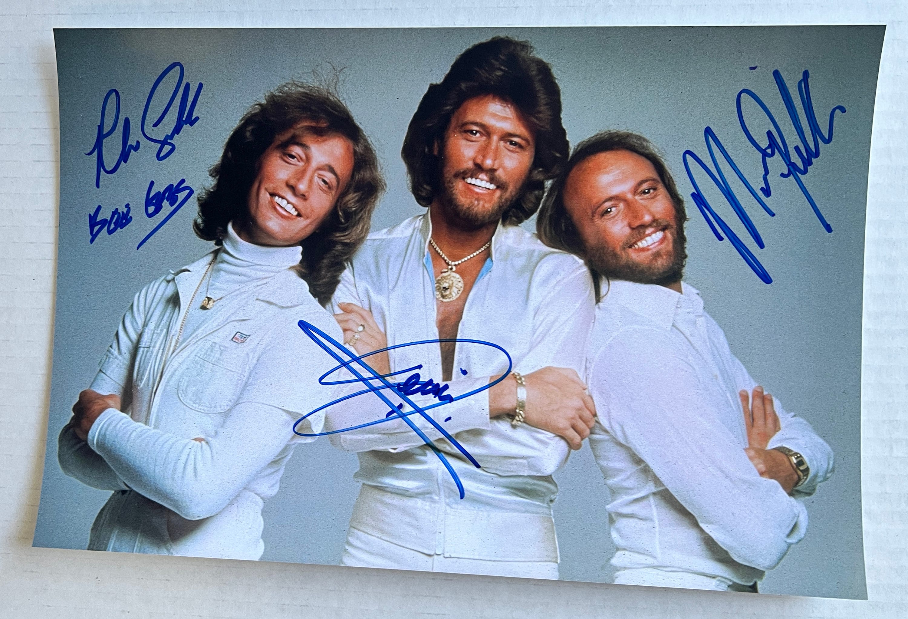 Les Robins Des Bois Les Bee Gees Le groupe complet des Bee Gees dédicacé 8x12 photo COA - Etsy France