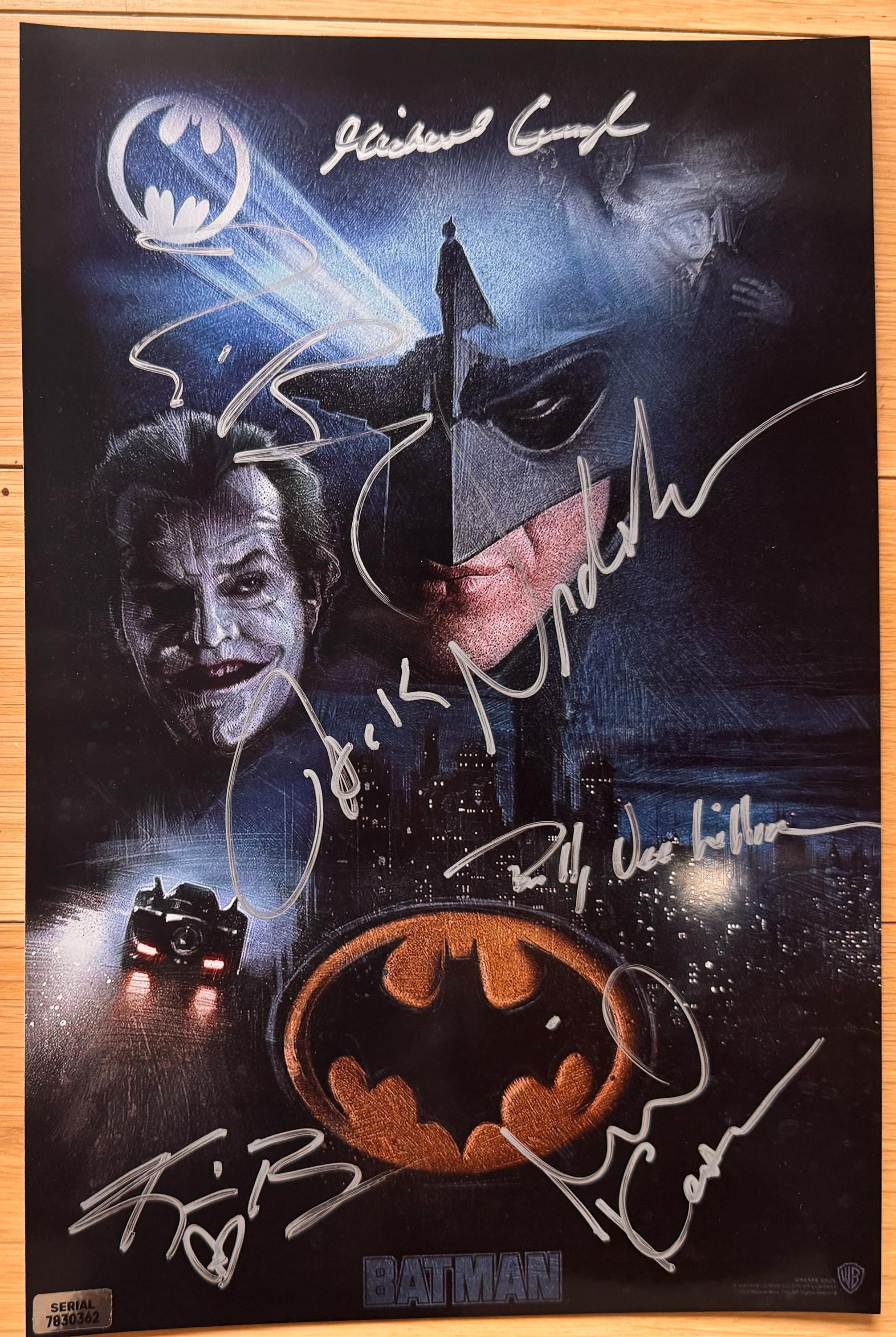 Batman 1989 Full Cast Signed Autographed 8x12 Inch Photo + COA - Etsy