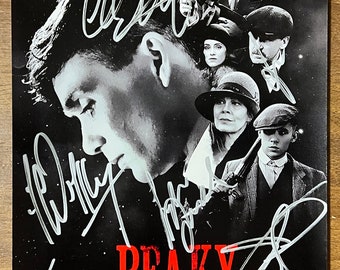 El elenco de Peaky Blinders firmó una foto autografiada de 8x12 pulgadas + COA