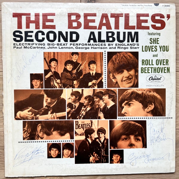 The Beatles signed autographed record album LP + COA