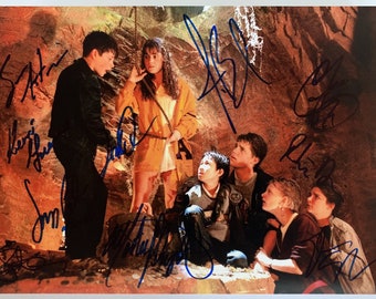The Goonies full cast signed autographed 8x12 inch photo + COA