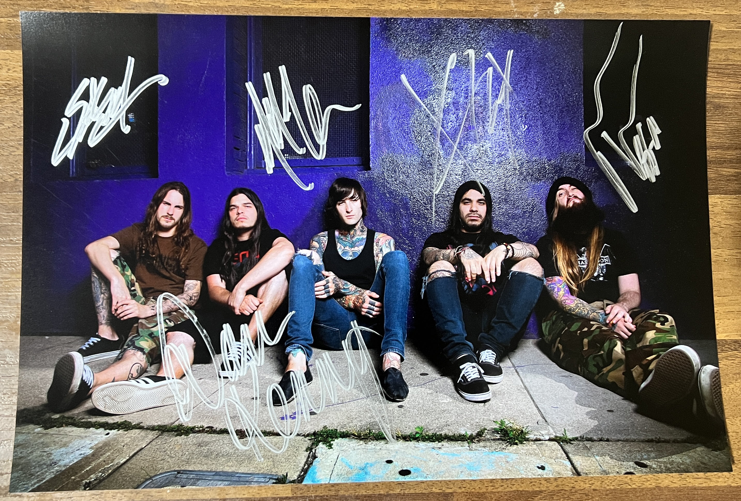 Suicide Silence Mitch Lucker Original Autograph Mayhem Poster