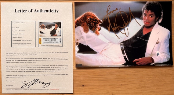 S*a様 貴重　Michael Jackson直筆サイン保証書付き S*a様 貴重 Michael Jackson直筆サイン保証書付き 貴重】マイケル