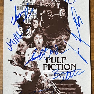 Pulp Fiction full cast signed autographed 8x12 inch photo + COA