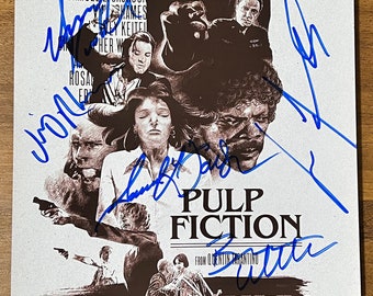 Pulp Fiction full cast signed autographed 8x12 inch photo + COA