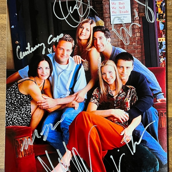 Friends full cast signed autographed 8x12 inch photo + COA