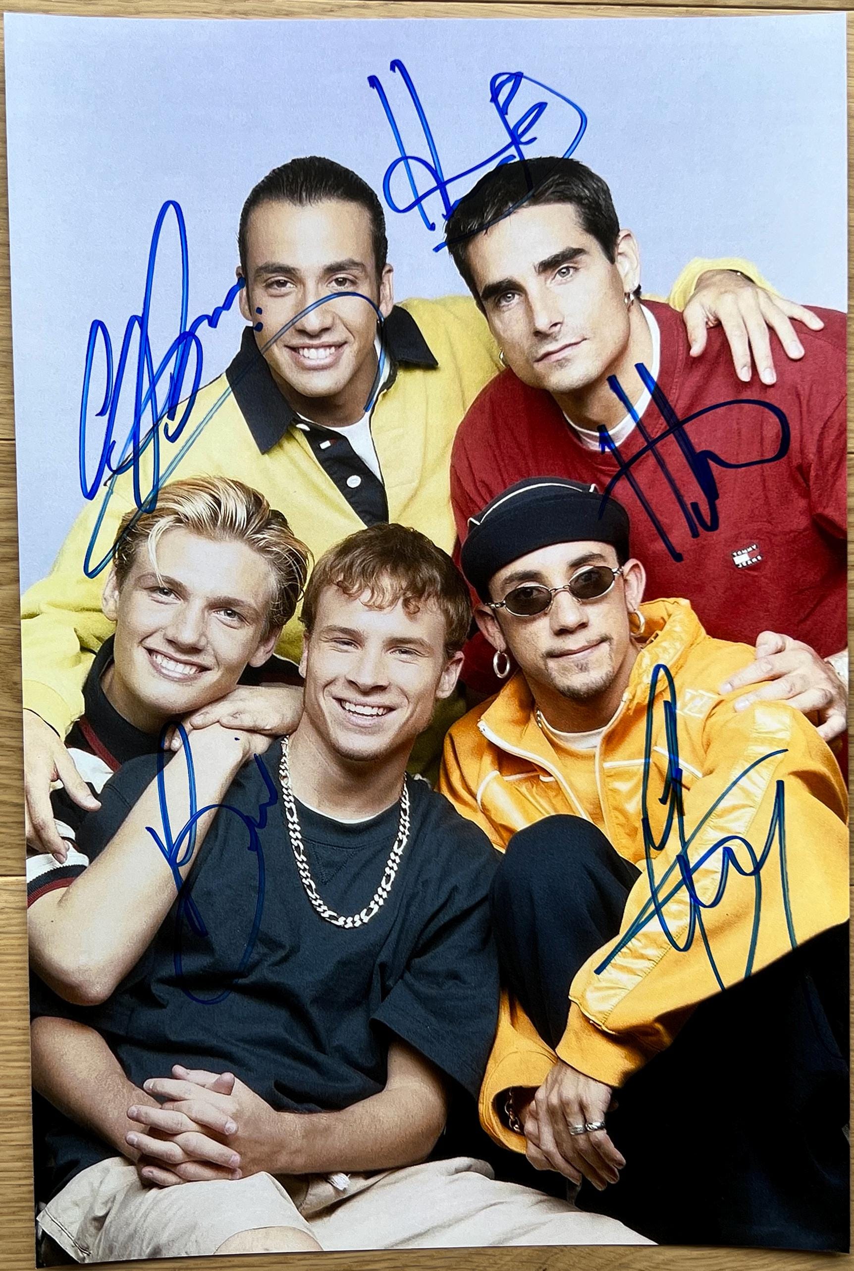 BackStreet Boys 直筆サイン入りフォト2 Backstreet Boys Millennium Signed Vinyl Picture Disc + Promo