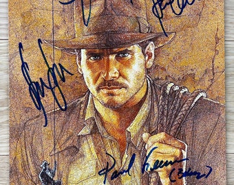 Indiana Jones Raiders of the Lost Ark cast signed autographed photo + COA