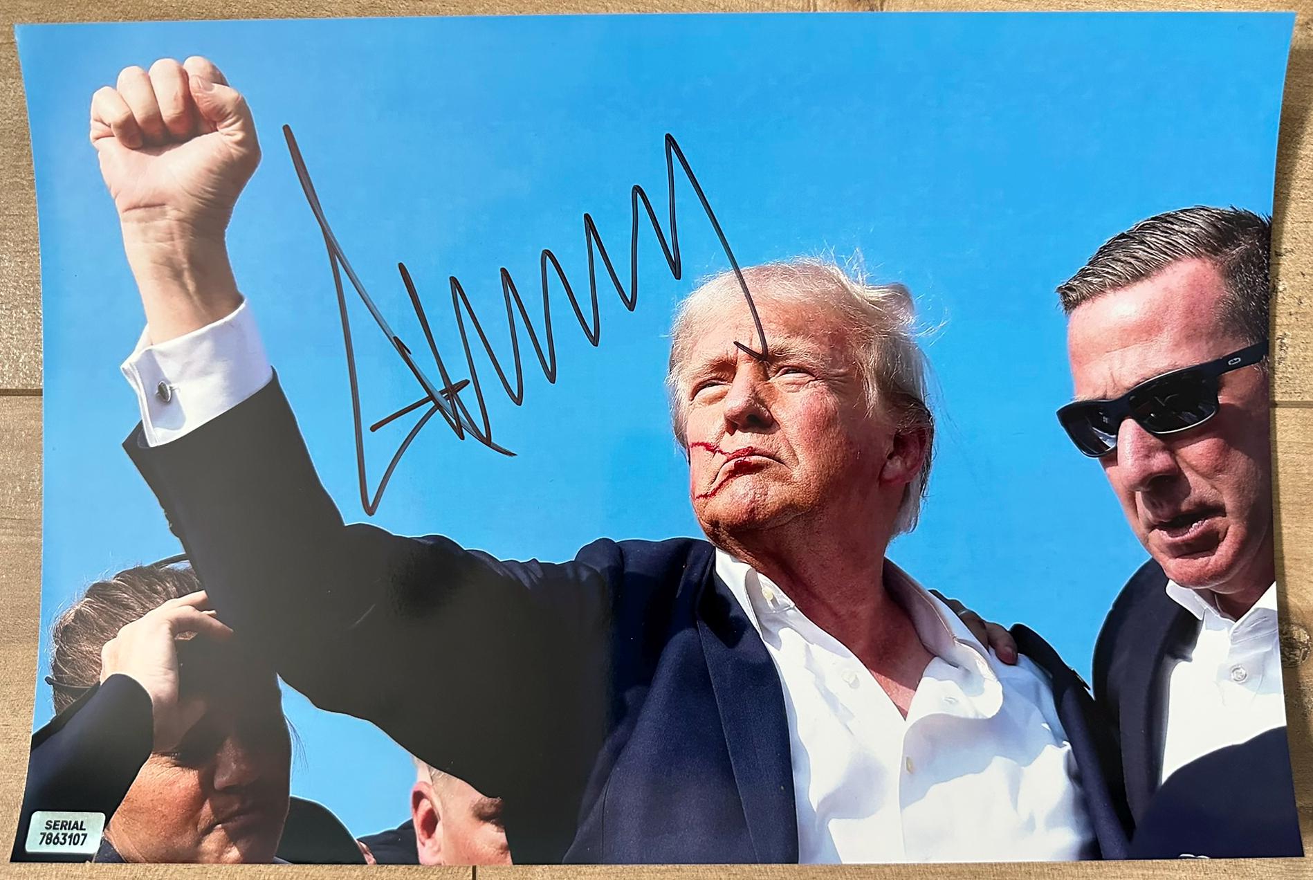 Donald Trump President Signed Autographed 8x12 Inch Photo + COA