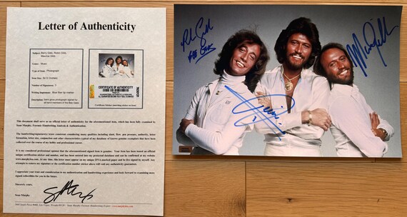 The Bee Gees Full Band Signed Autographed 8x12 Photo + COA - Etsy