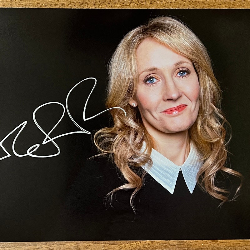 J.K. Rowling signed autographed photo