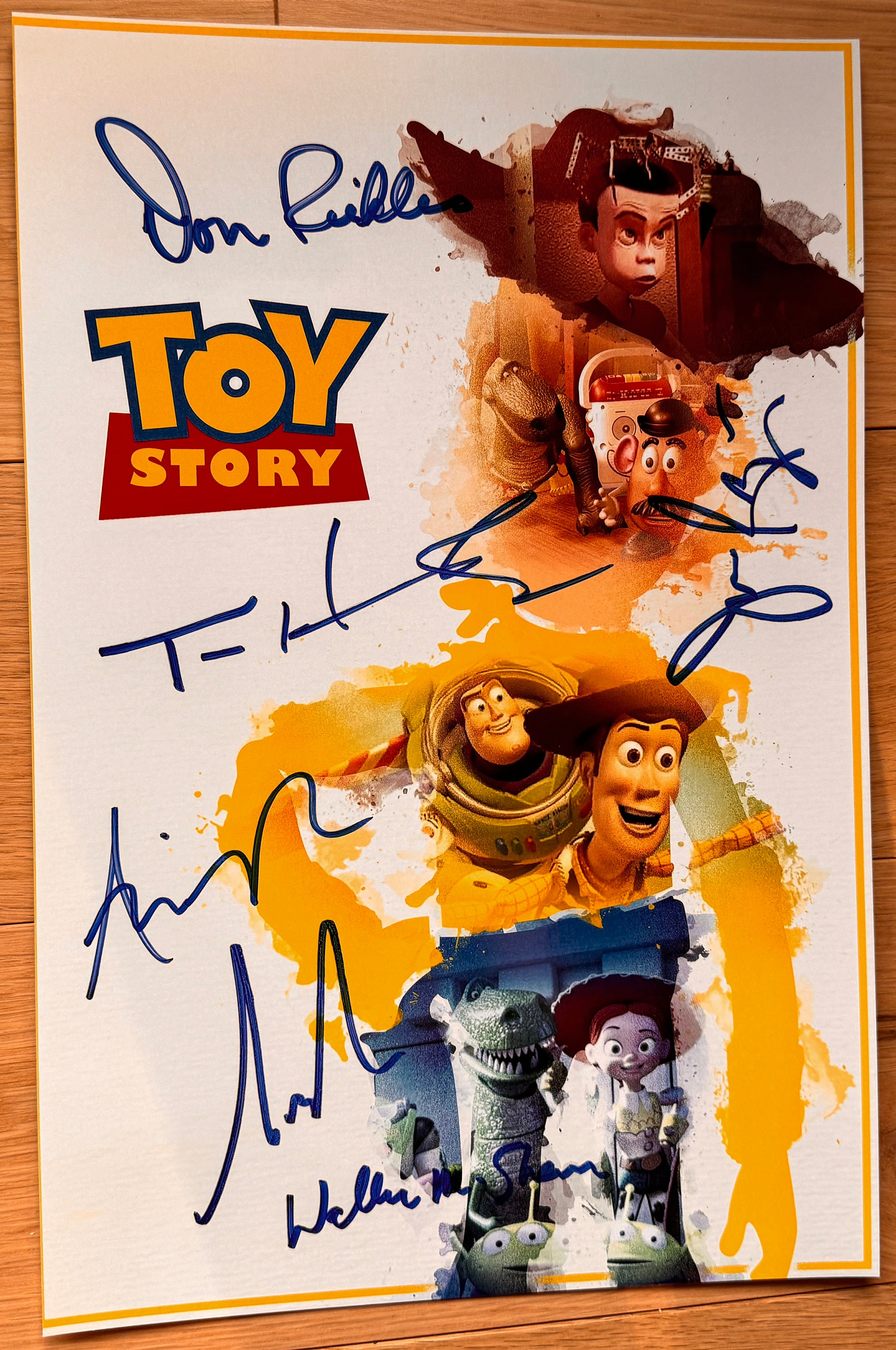 Toy Story 1995 Full Cast Signed Autographed 8x12 Inch Photo + COA