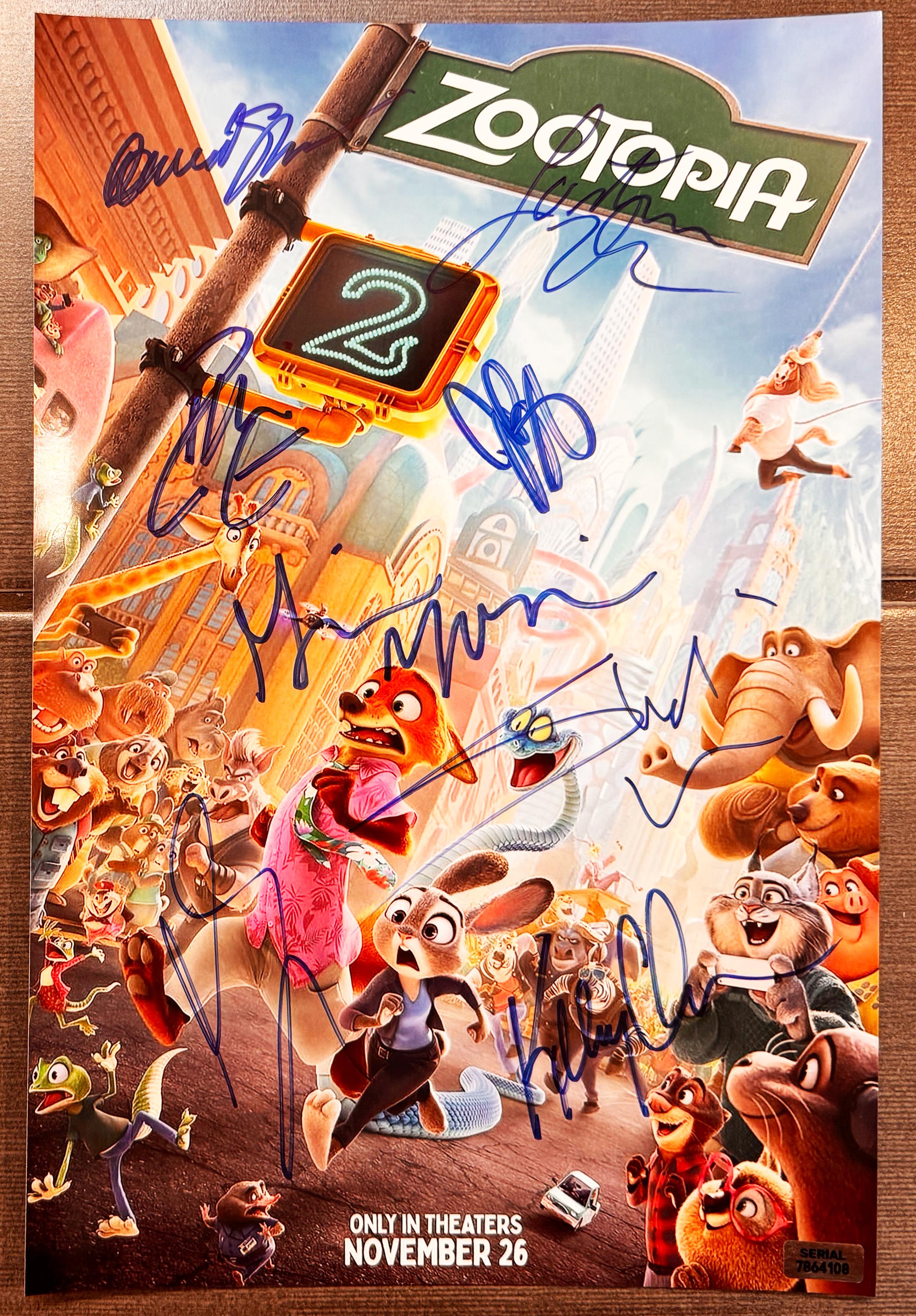 Zootopia 2 Cast Signed Autographed 8x12 Inch Photo + COA - Etsy