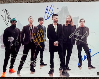 MAROON 5 band signed autographed photo COA Hologram main image 0