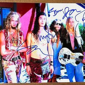 Alice in Chains full band signed autographed 8x12 vintage photo + COA