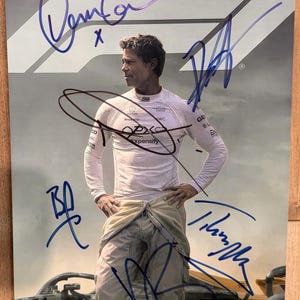 F1 2025 Movie Full Cast Signed Autographed 8x12 Inch Photo + COA