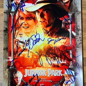 Jurassic Park 1993 cast signed autographed 8x12 inch photo + COA