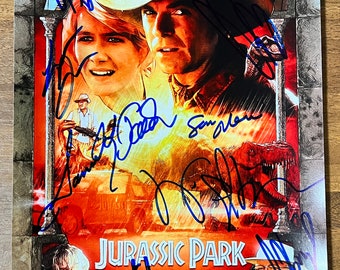 Jurassic Park 1993 cast signed autographed 8x12 inch photo + COA