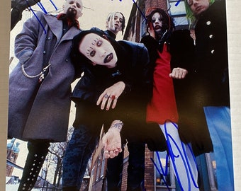 Marilyn Manson full original band signed autographed 8x12 inch photo + COA