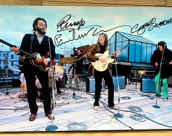 The Beatles signed autographed 8x12 photo photograph autographs + COA