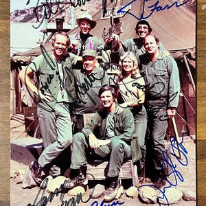 MASH Complete Cast Signed Autographed 8x12 Inch Photo + COA M*A*S*H*