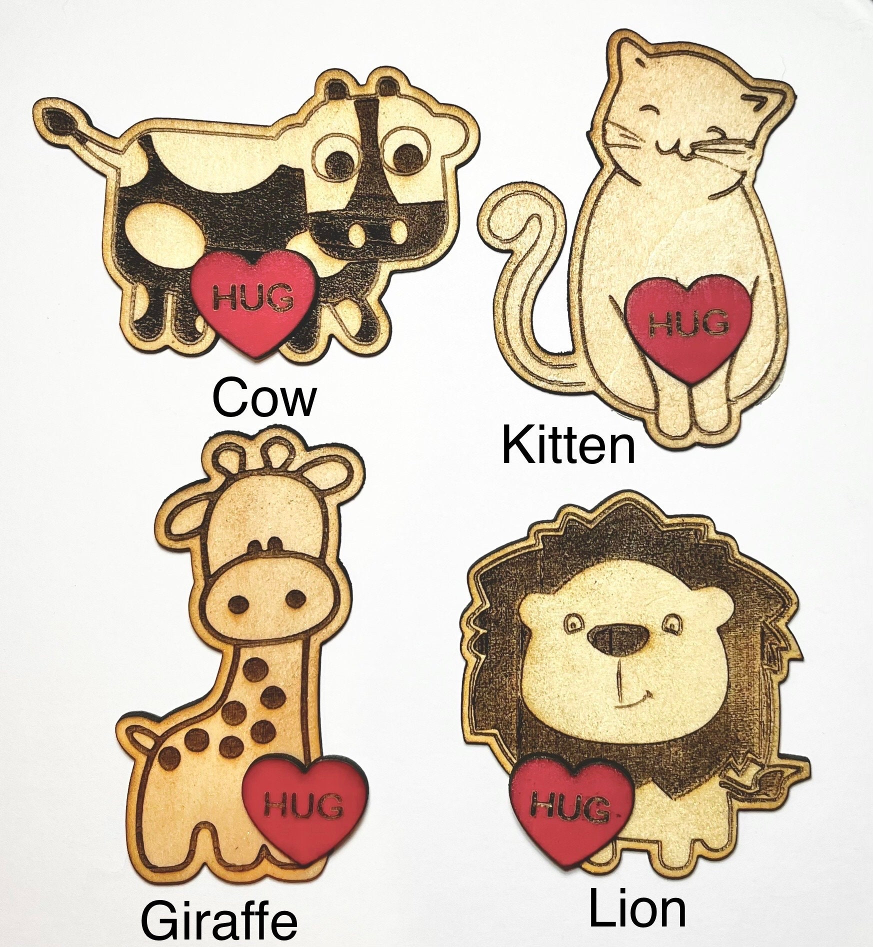 Pocket Hug Animals Pocket Hug Card Pocket Hug Token Pocket Hug Etsy