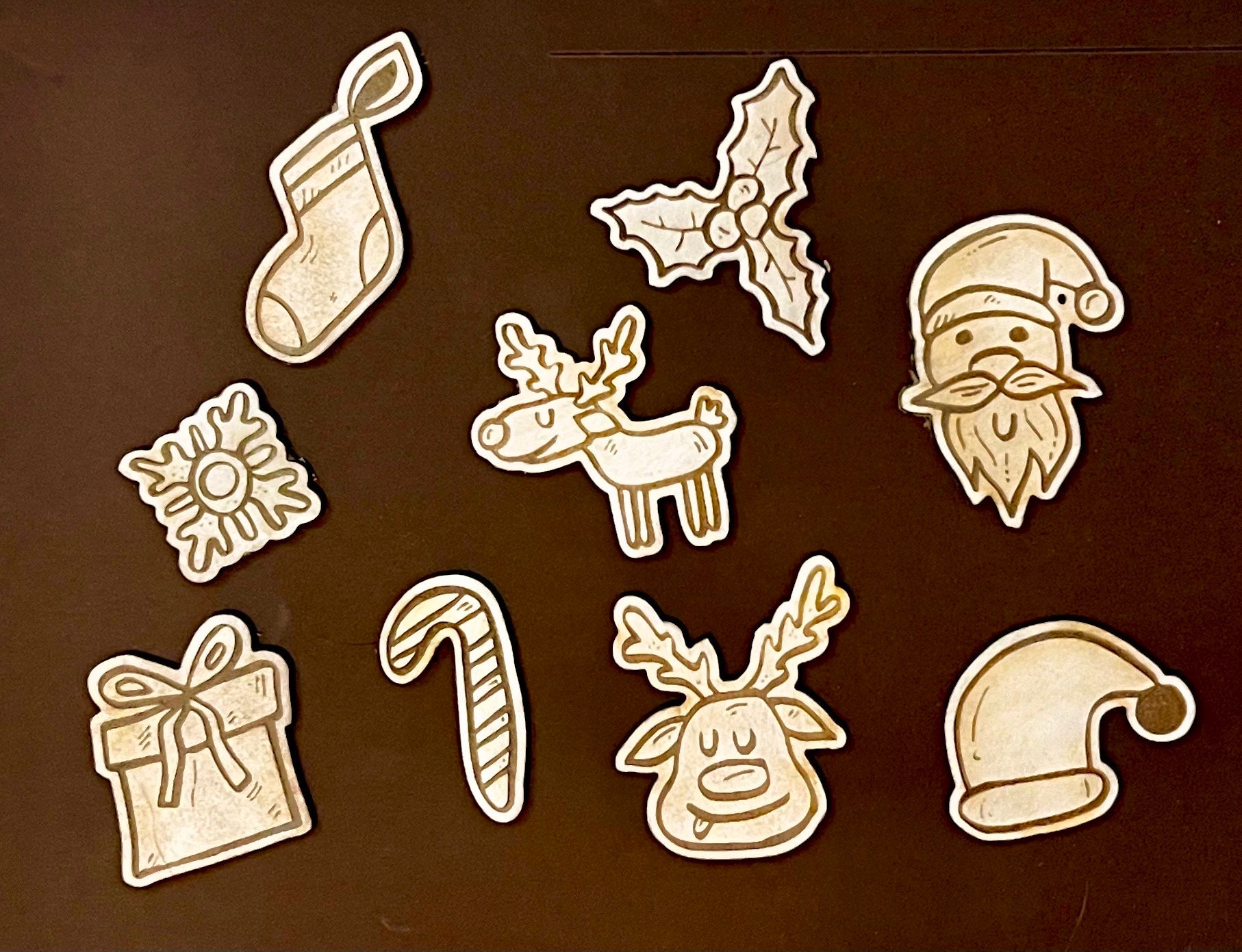 Unfinished Wooden Christmas Shapes Christmas Unfinished Wood Etsy