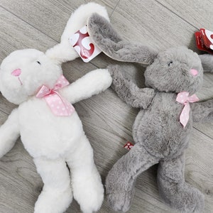 Personalised Soft Bunny Teddy Easter Birthday Gift Plush Plushie Cuddly Rabbit Name Plush image 3