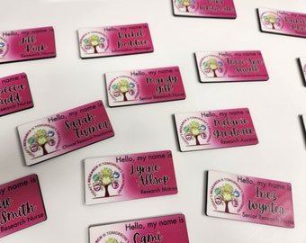 Custom & Personalised Name Badges - Work - Charity - Hospitality - Corporate Event