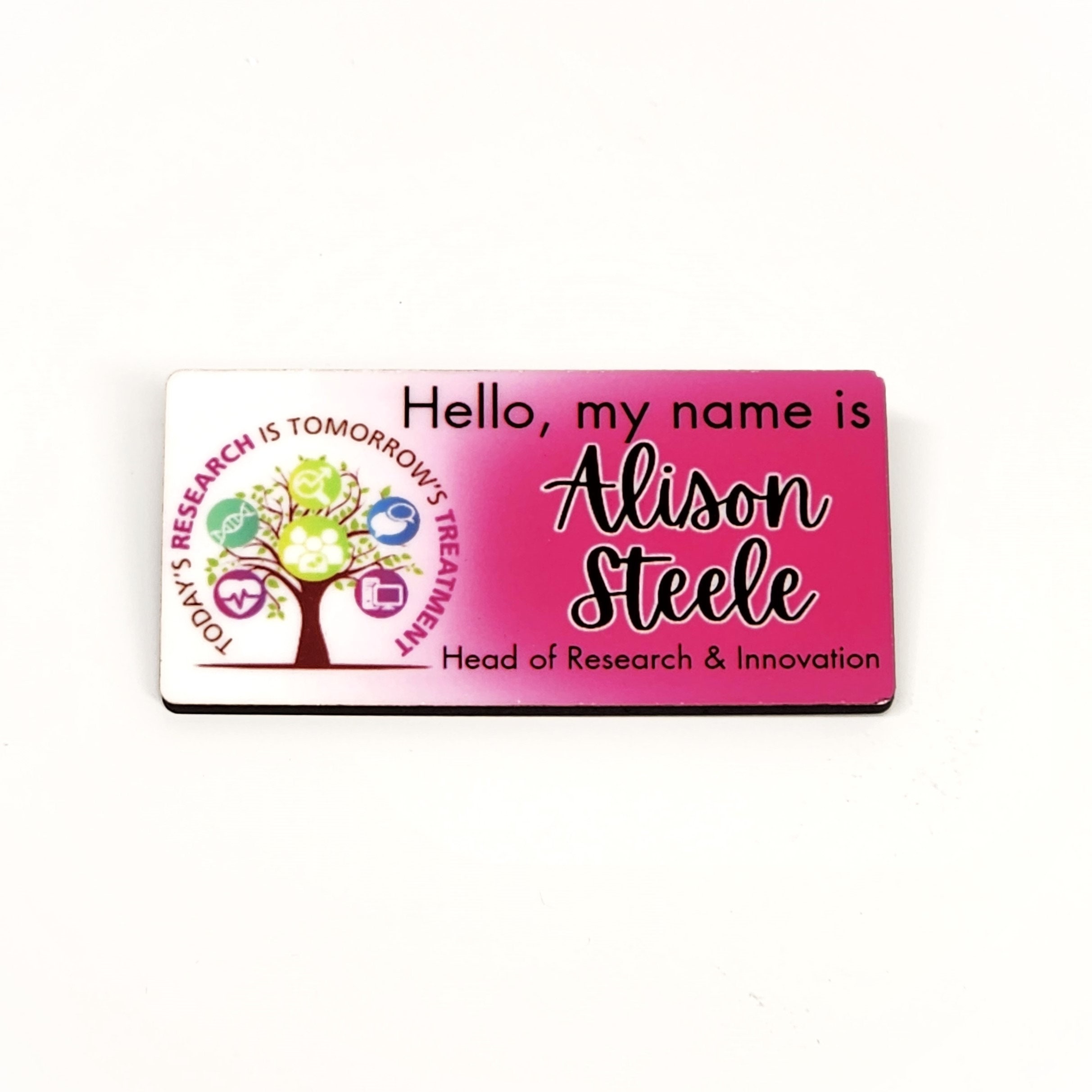 Custom & Personalised Name Badges Work Charity Hospitality Corporate