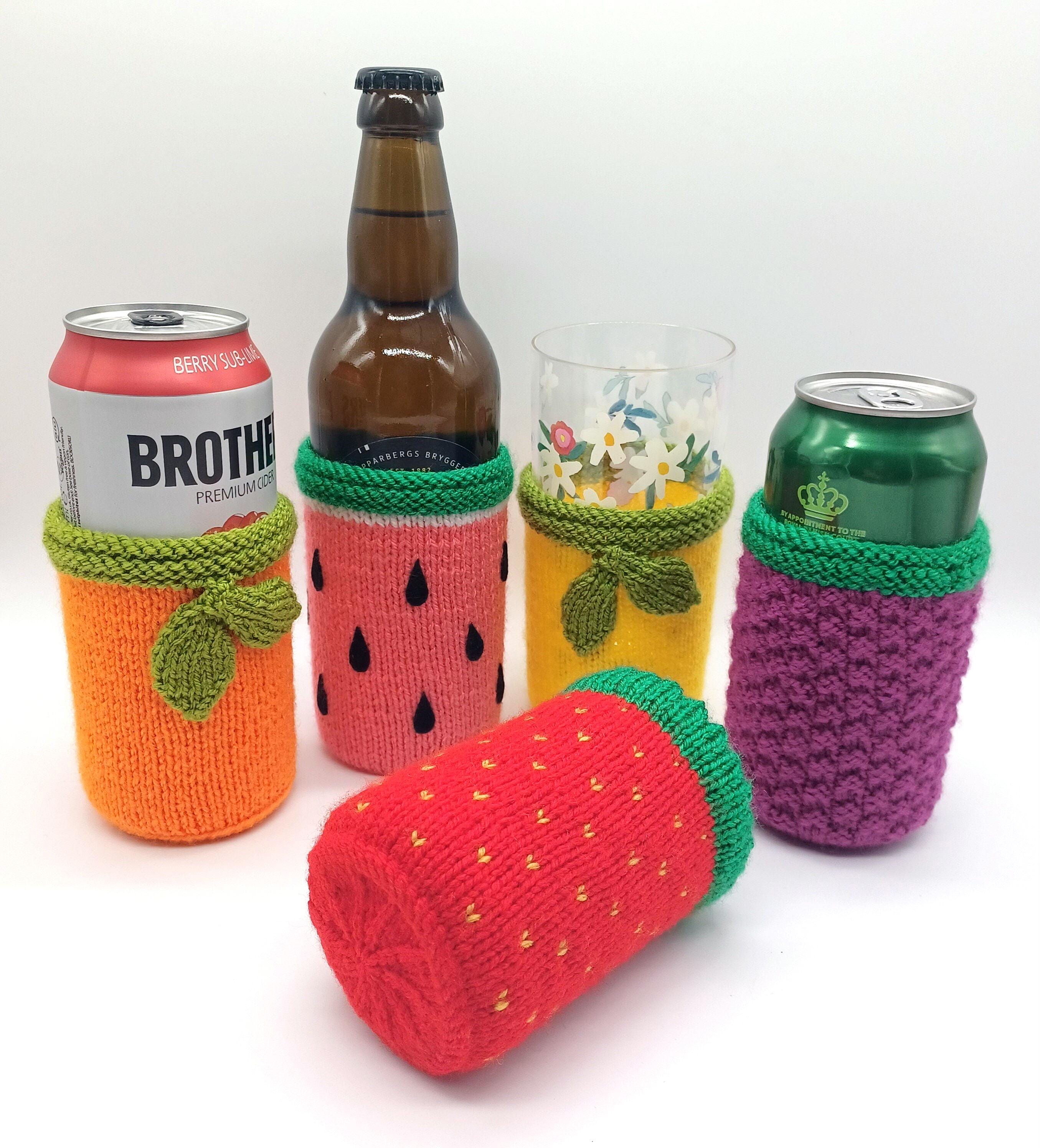 PDF Summer Fruits DK Knitting Pattern Can Sleeve Koozie/cosy