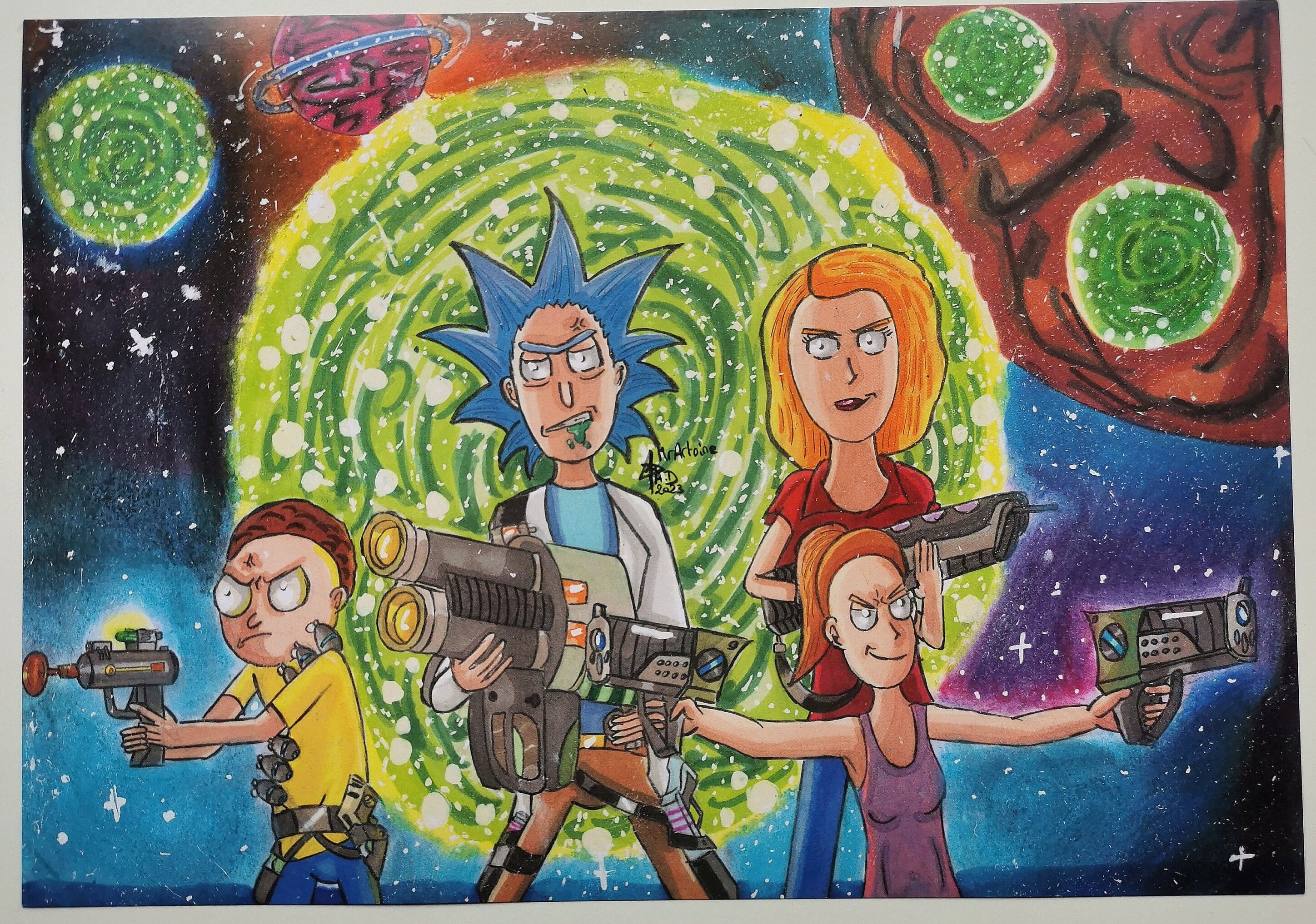 Portal Gun Rick and Morty - 5D Diamond Painting 