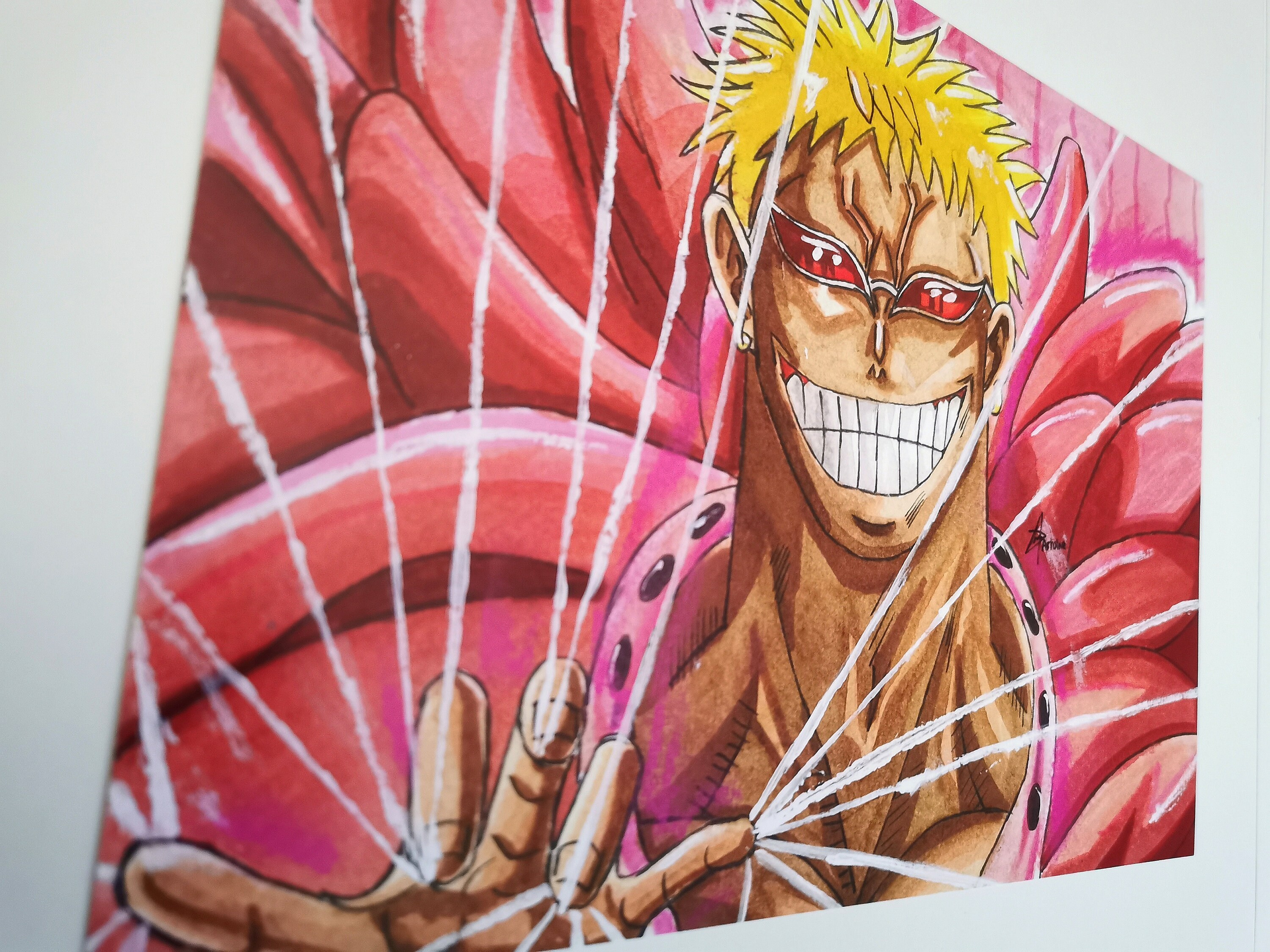 Print illustration Donquixote Doflamingo One piece -  Portugal