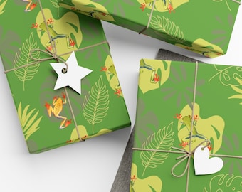 Tropical Frog  Gift Wrap Papers