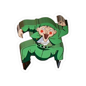 Yu Yu Hakusho - Yusuke Urameshi Divertidas calcomanías de vinilo con corte beso