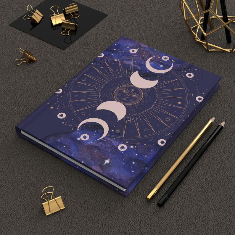 Moon Phases Astrology - Hardcover Dream Journal Matte - Etsy