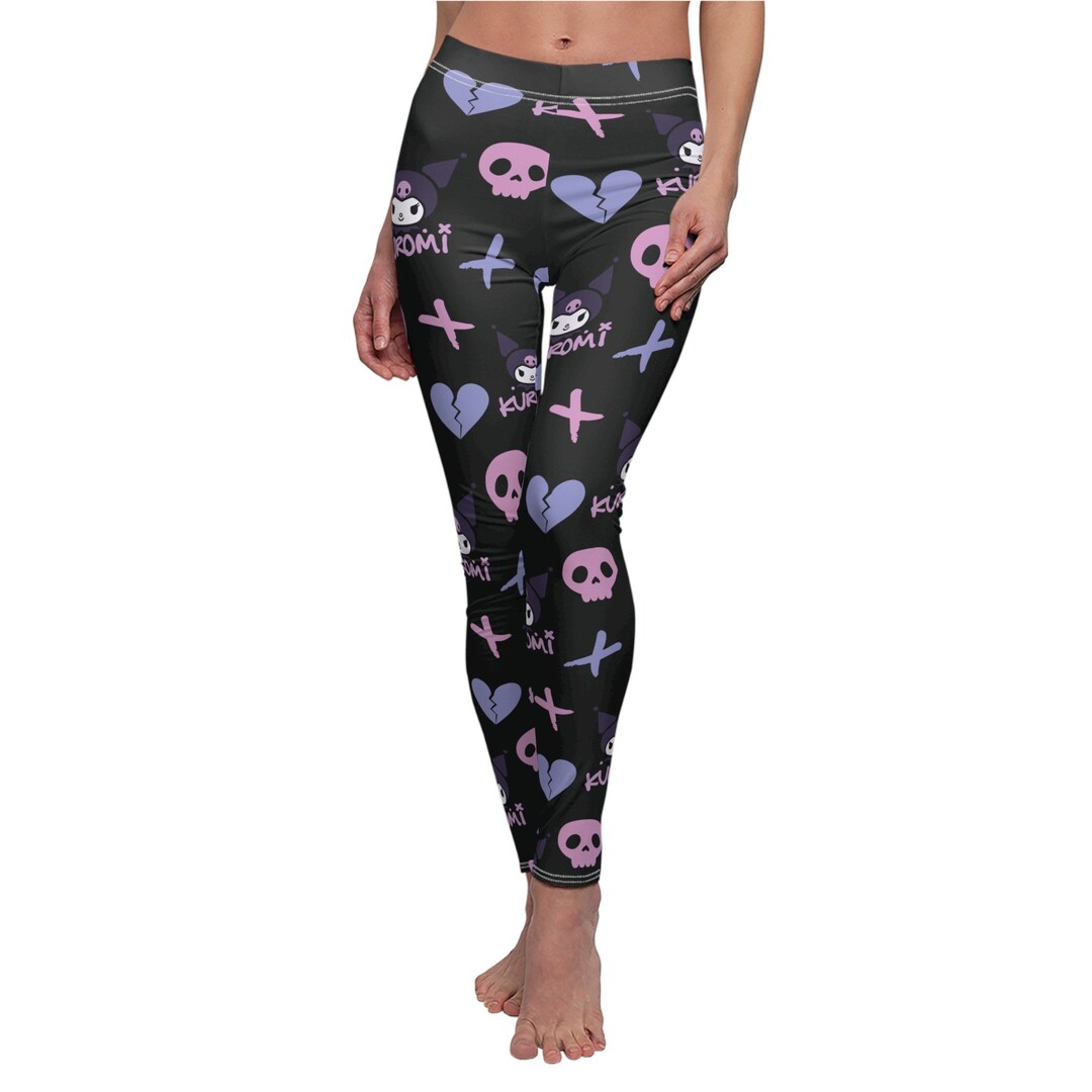 Kuromi Sanrio Women's Cut & Sew Casual Leggings (AOP) - Etsy