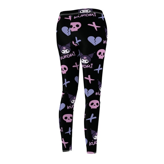 Kuromi Sanrio Women's Cut & Sew Casual Leggings (AOP) - Etsy