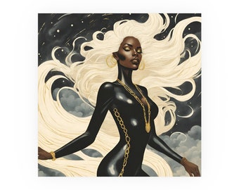 Storm X-Men Fanart-affisch – Väggkonst i vintagestil